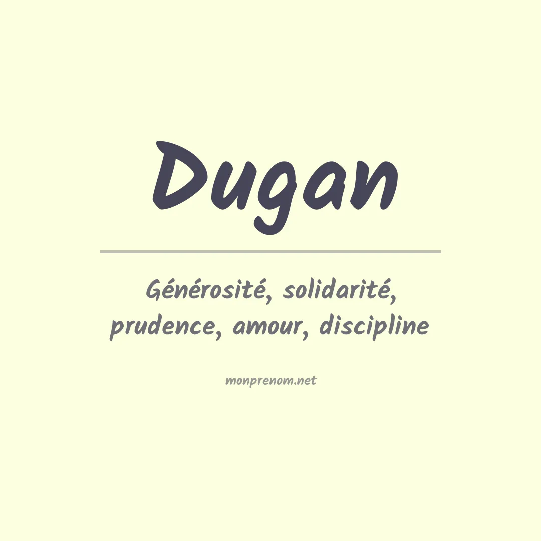 Prénom Dugan