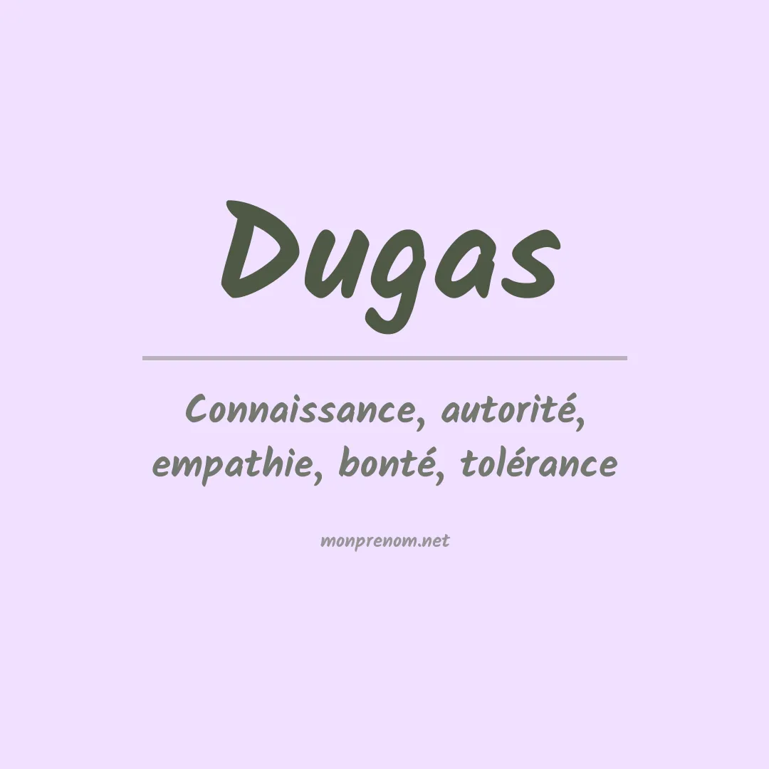 Prénom Dugas