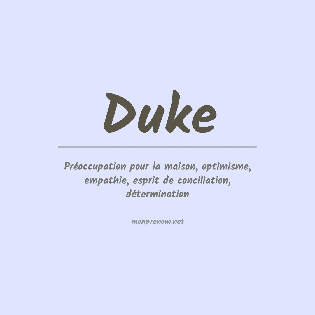 Prénom Duke