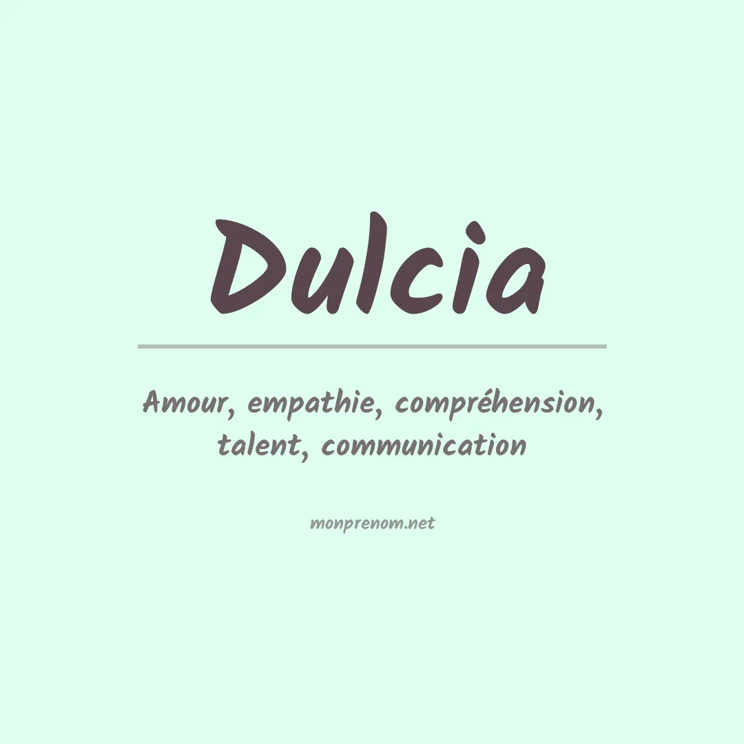 Prénom Dulcia