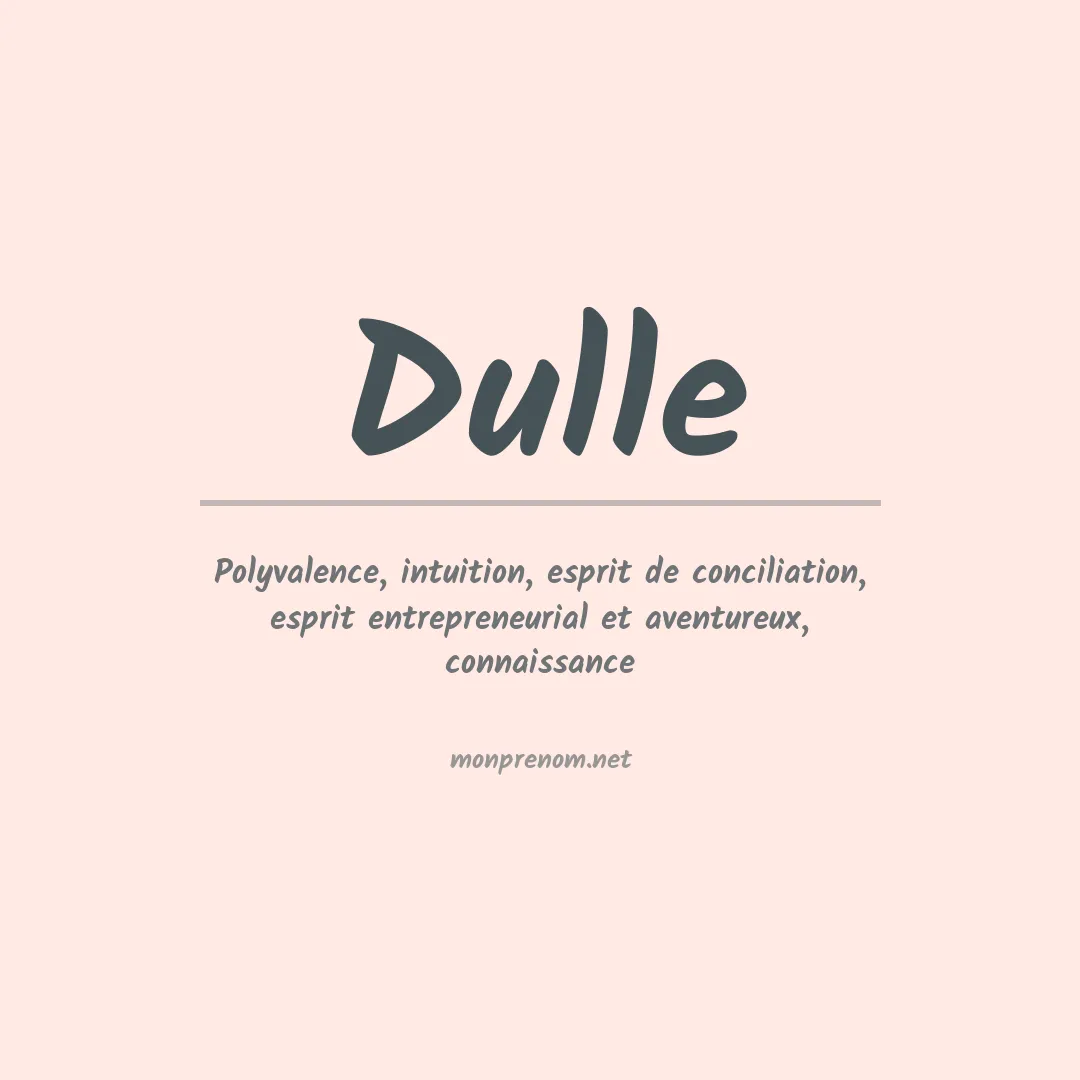 Prénom Dulle
