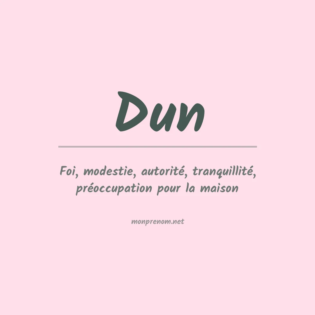 Prénom Dun