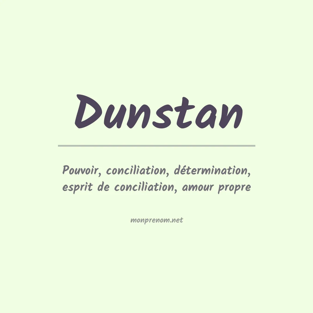 Prénom Dunstan