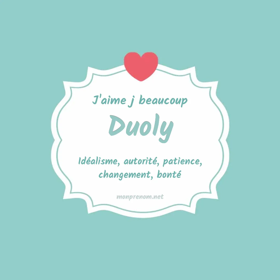 J'aime beaucoup Duoly