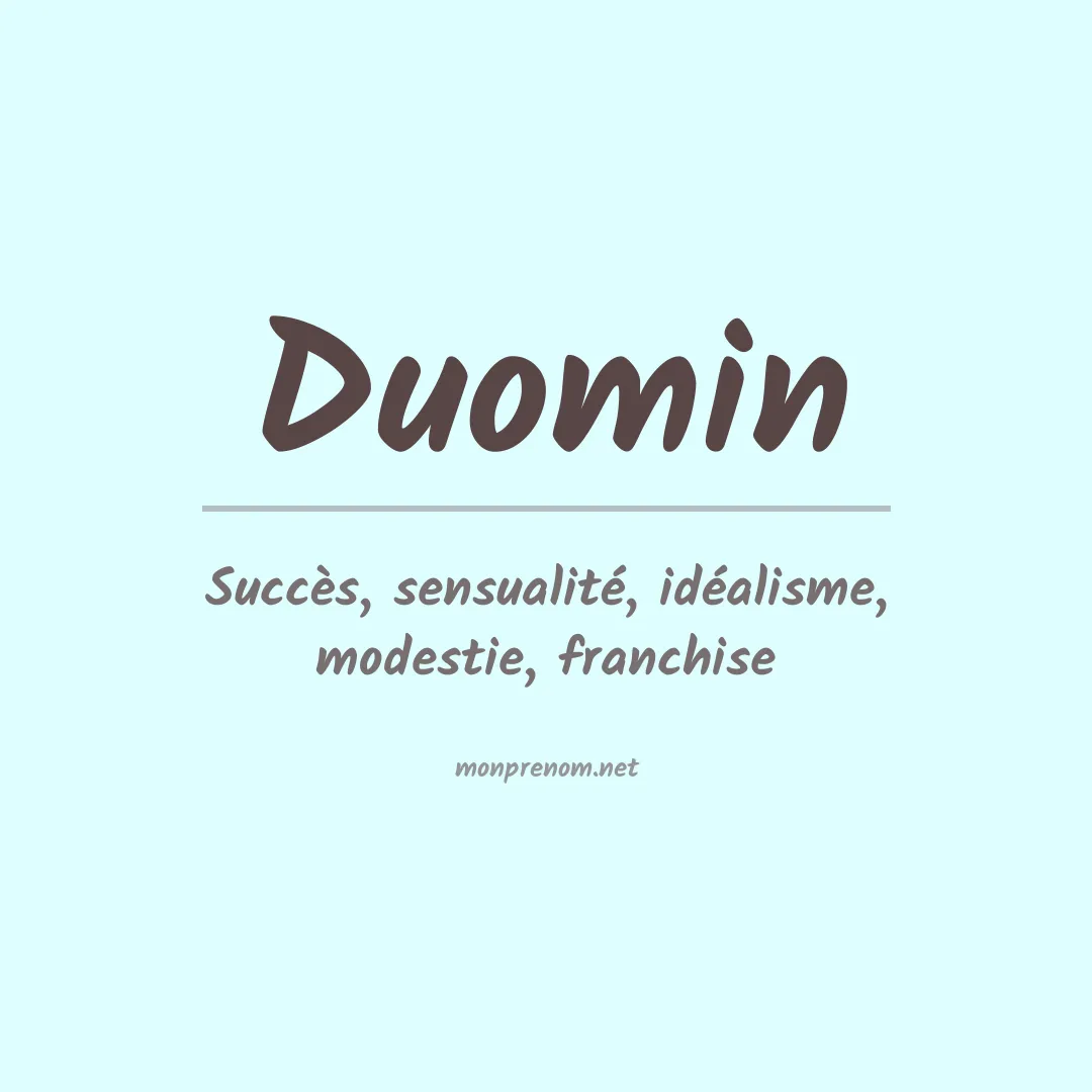 Prénom Duomin