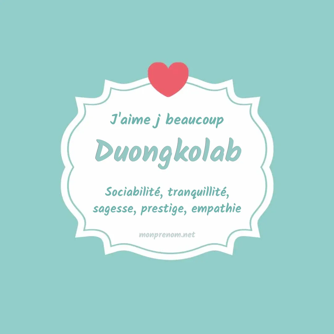 J'aime beaucoup Duongkolab