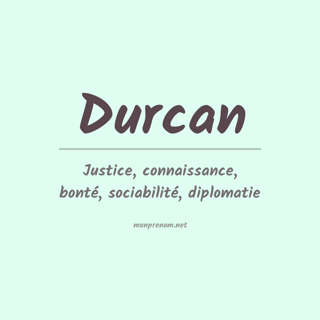 Signification du prénom Durcan
