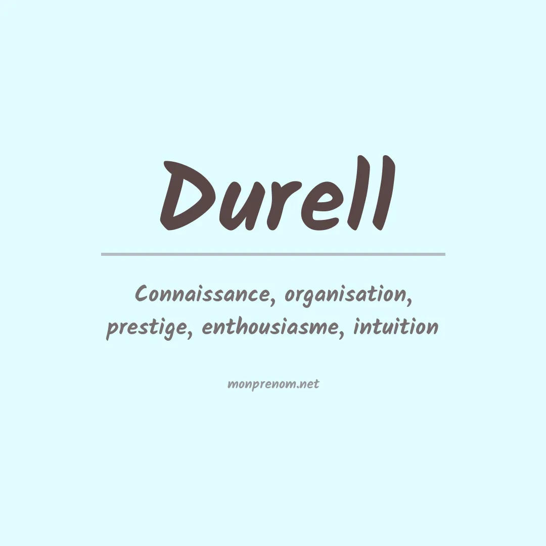 Prénom Durell