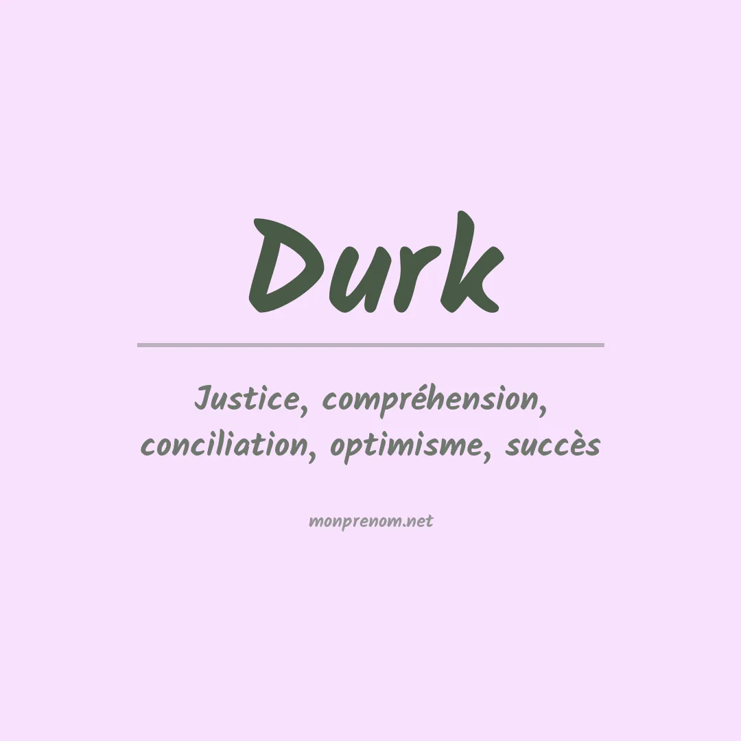 Prénom Durk