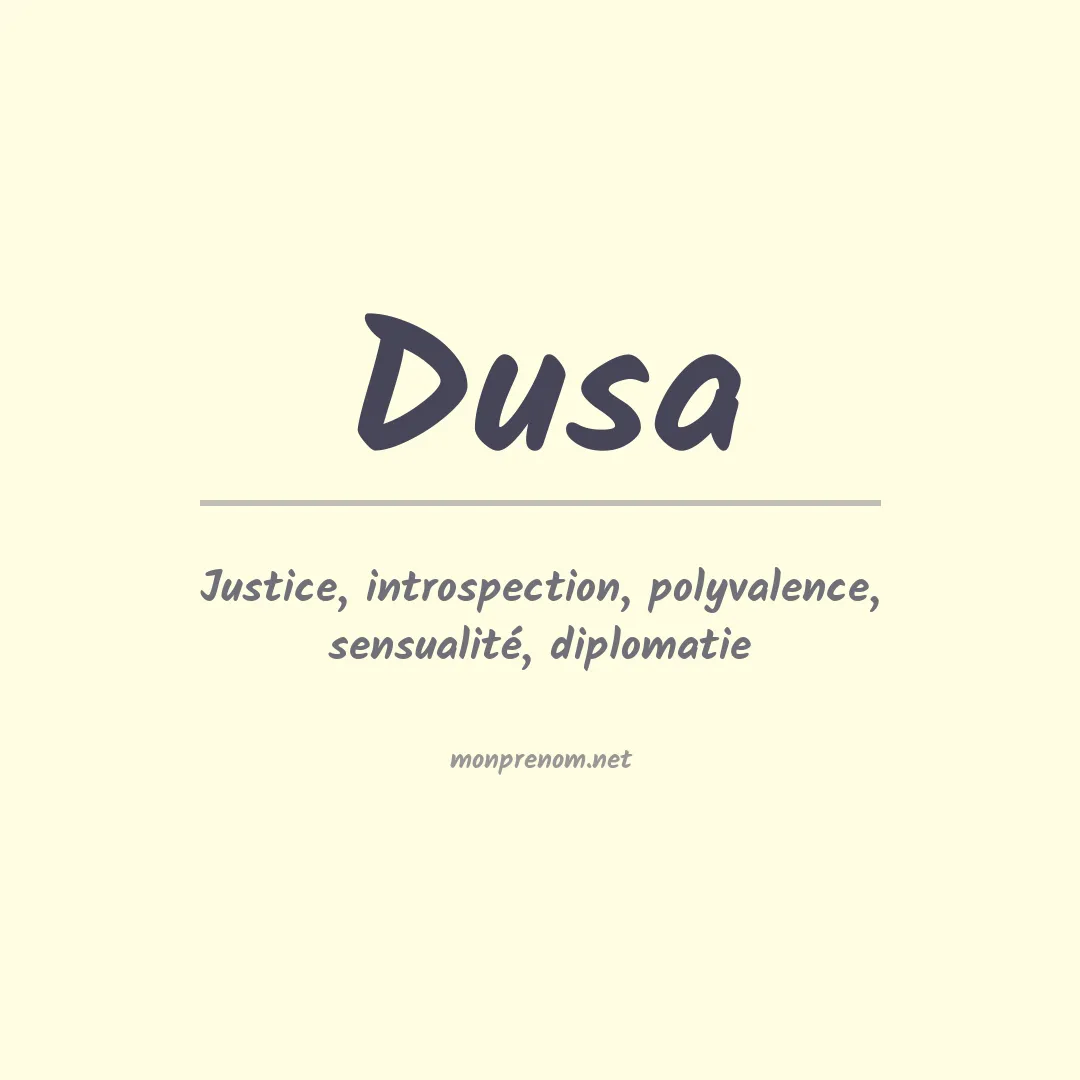 Prénom Dusa