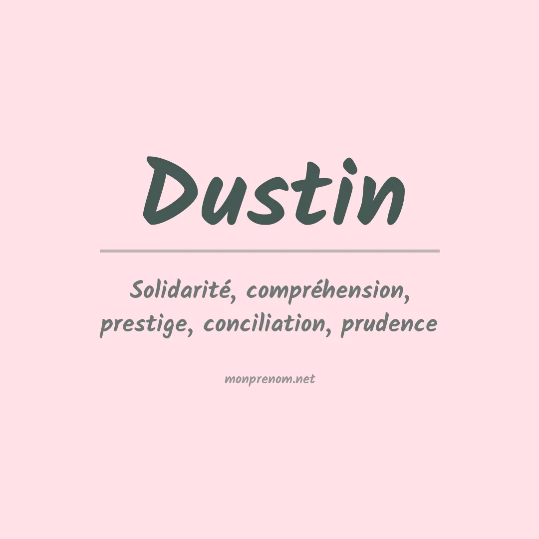 Prénom Dustin