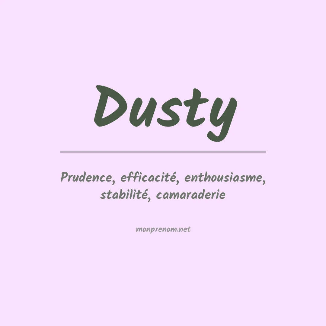 Prénom Dusty