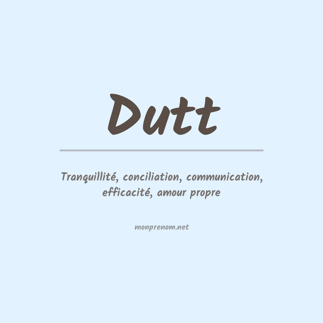 Prénom Dutt