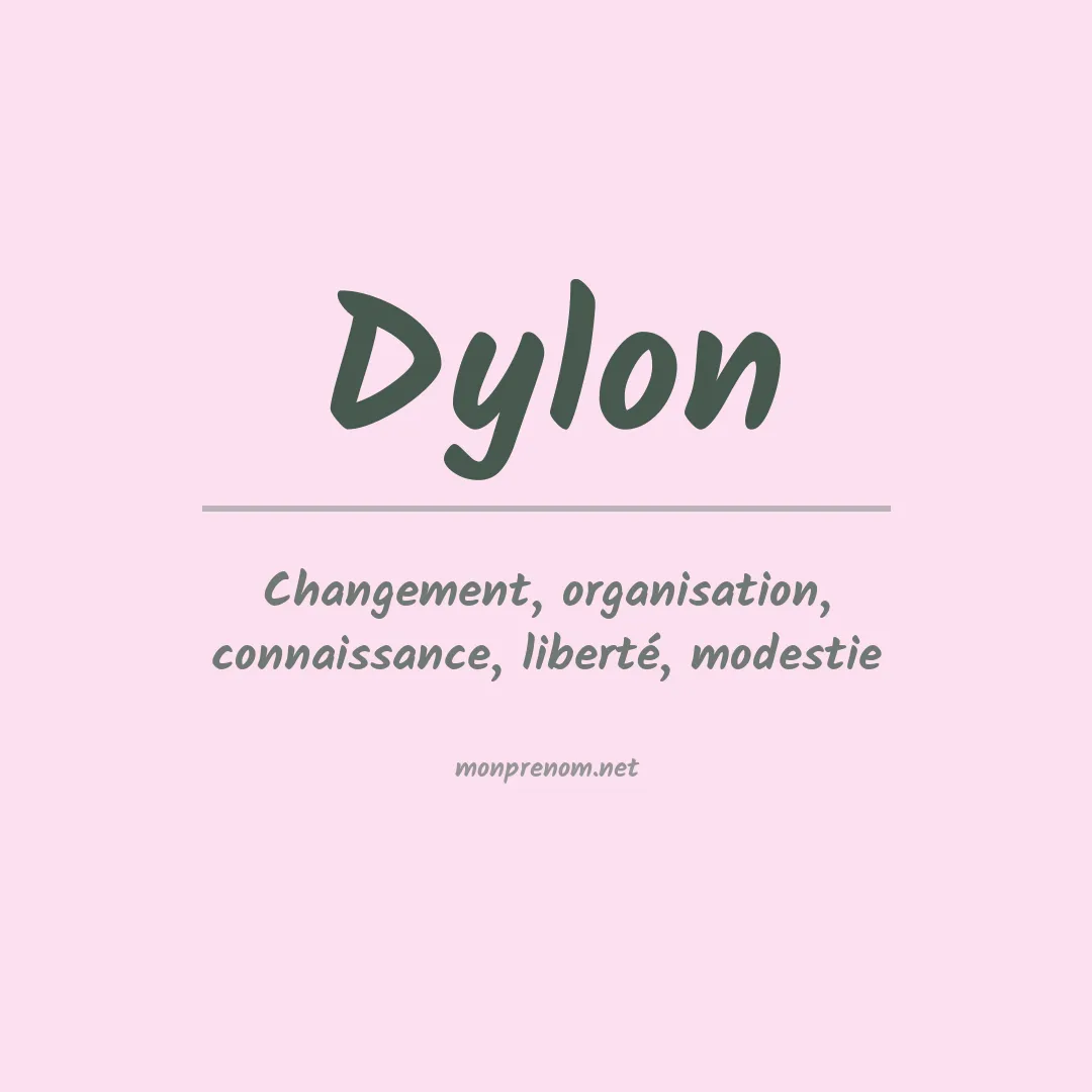 Prénom Dylon