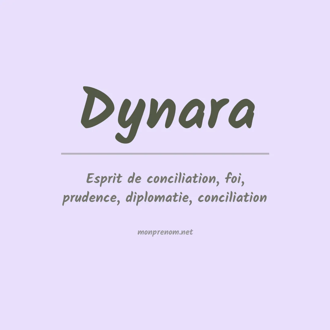 Signification du prénom Dynara