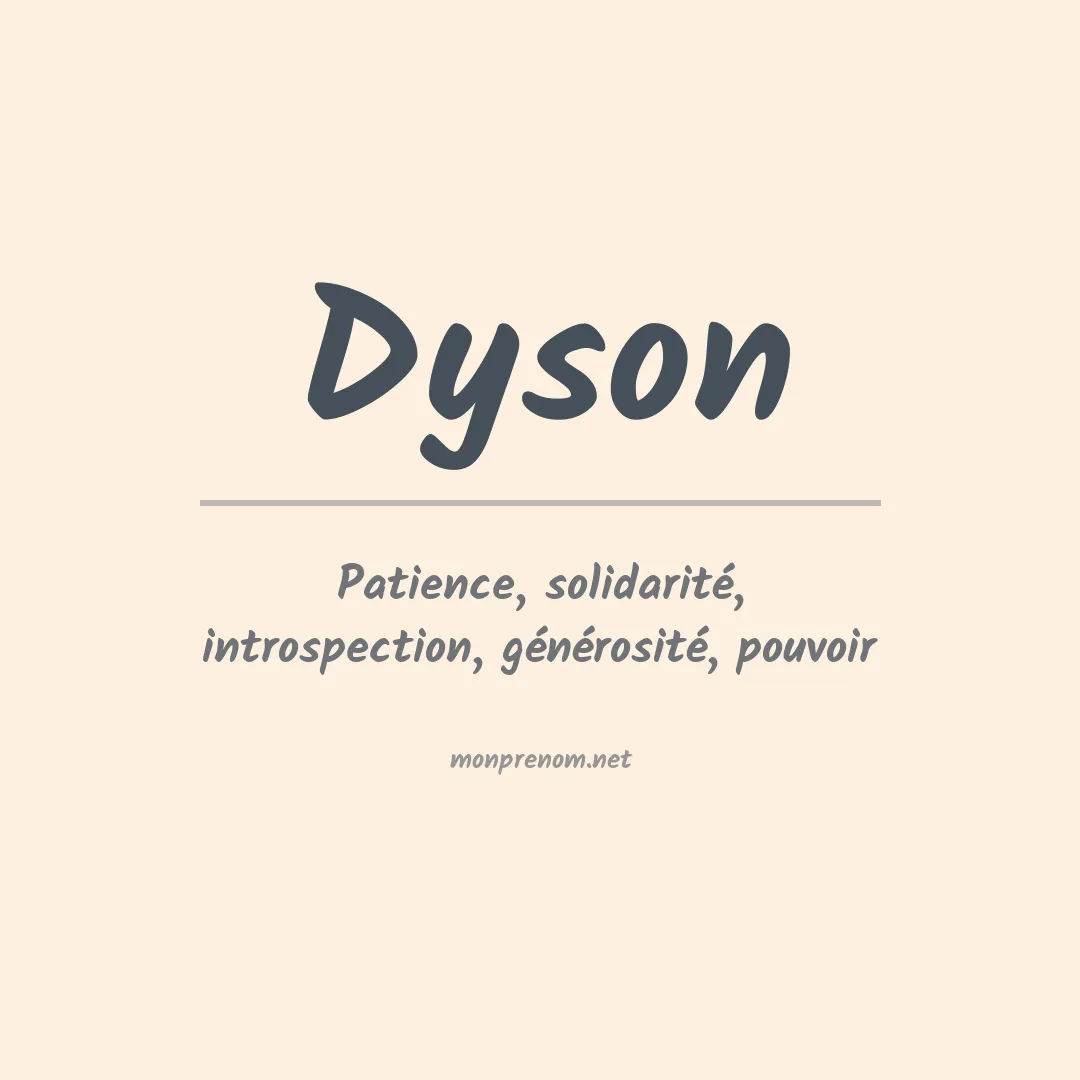 Prénom Dyson