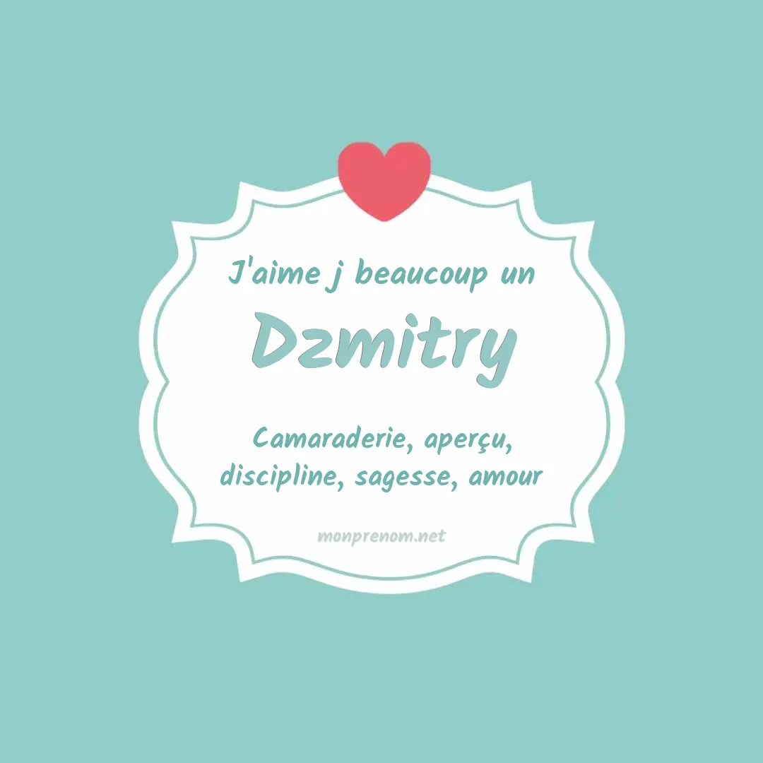 J'aime beaucoup Dzmitry