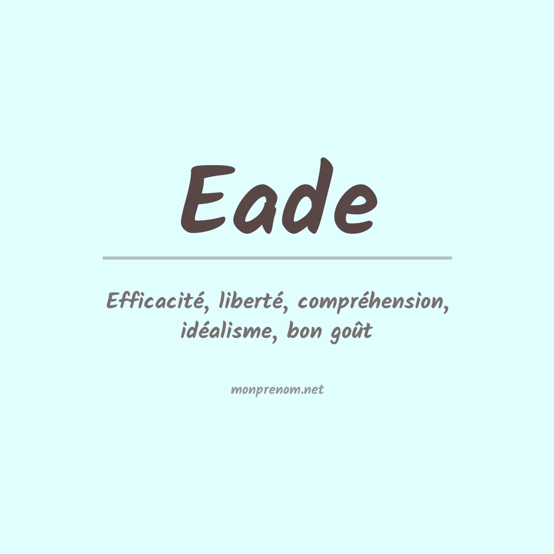 Prénom Eade