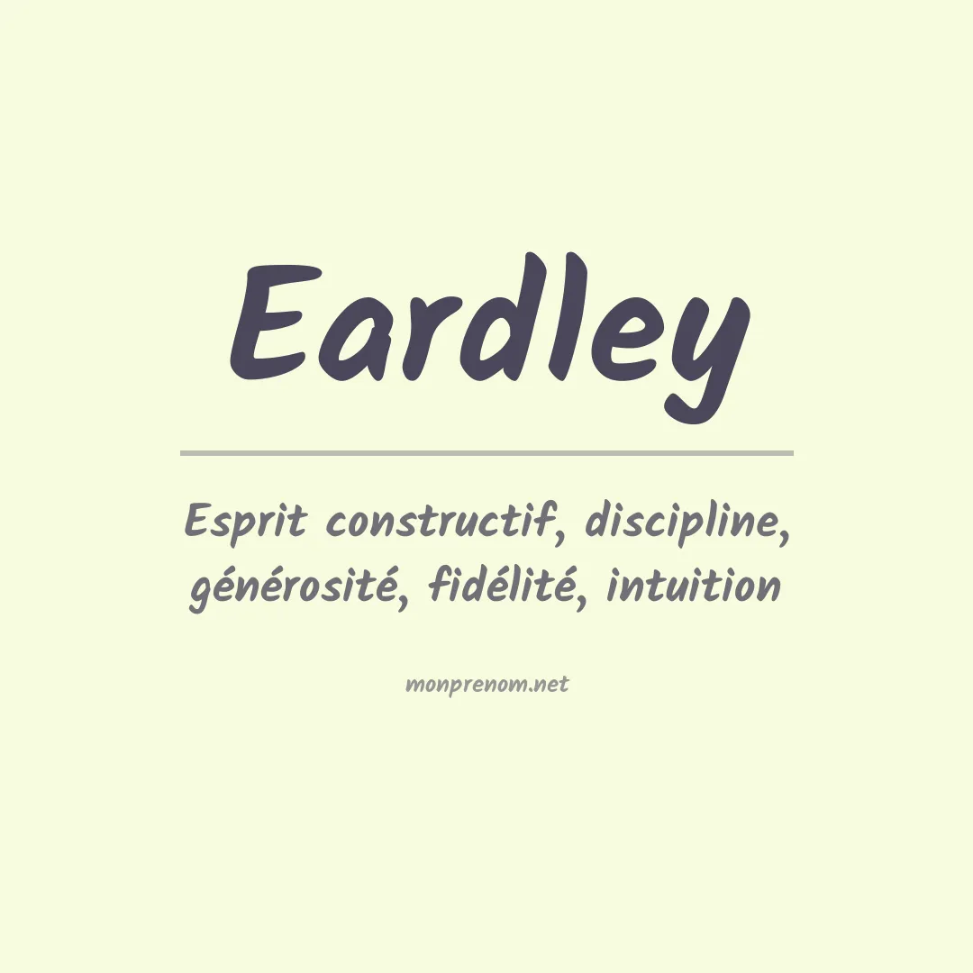 Prénom Eardley