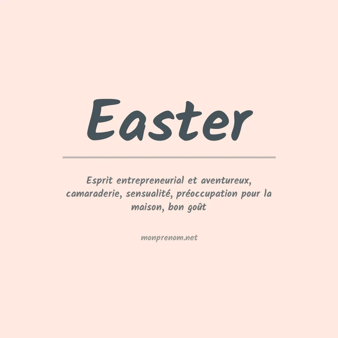 Prénom Easter