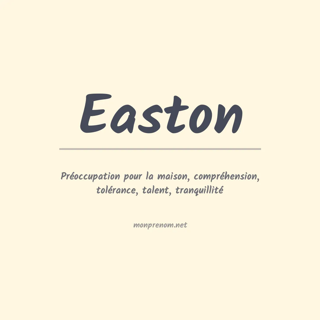 Prénom Easton