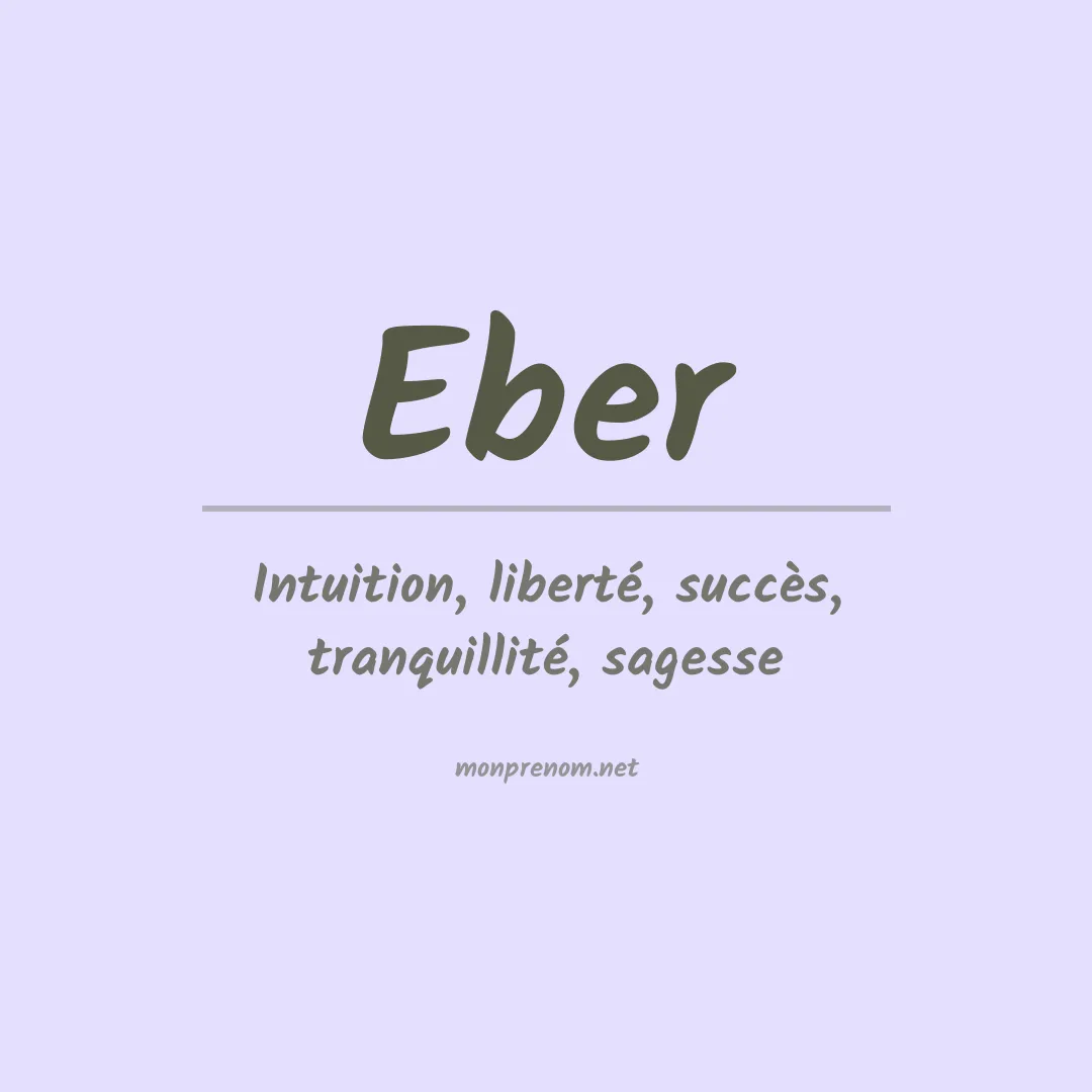 Prénom Eber
