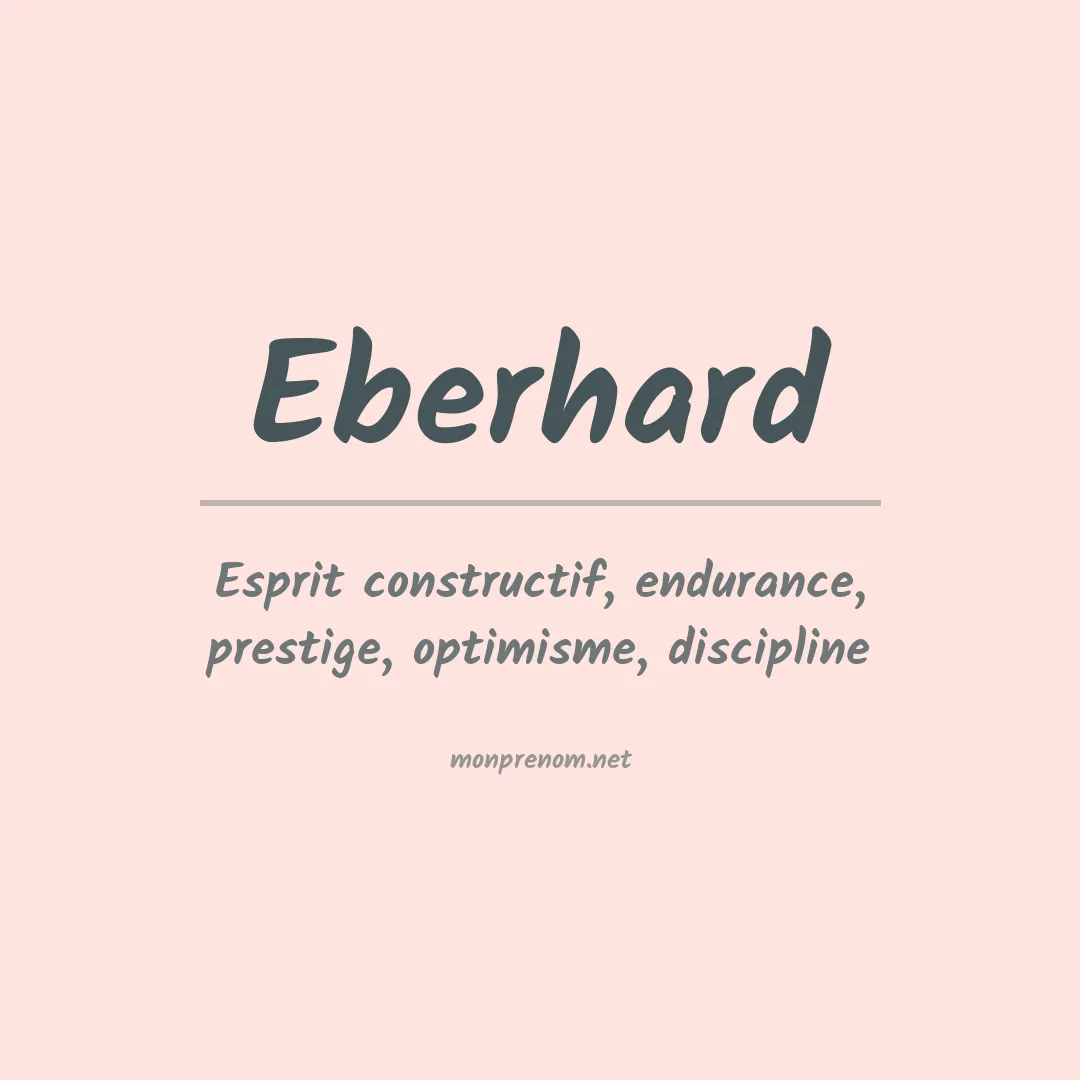 Prénom Eberhard