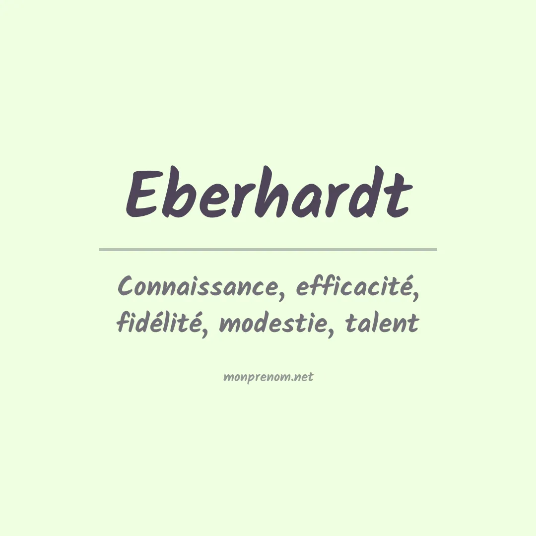 Prénom Eberhardt