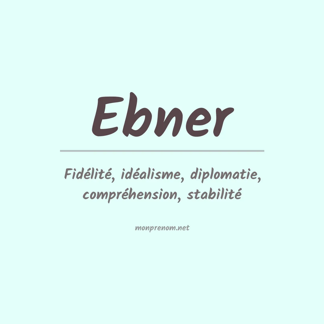 Prénom Ebner