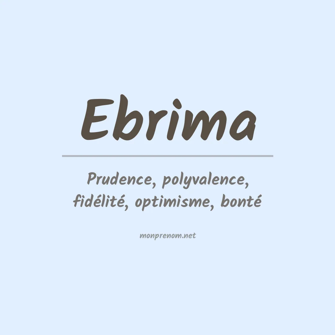 Prénom Ebrima