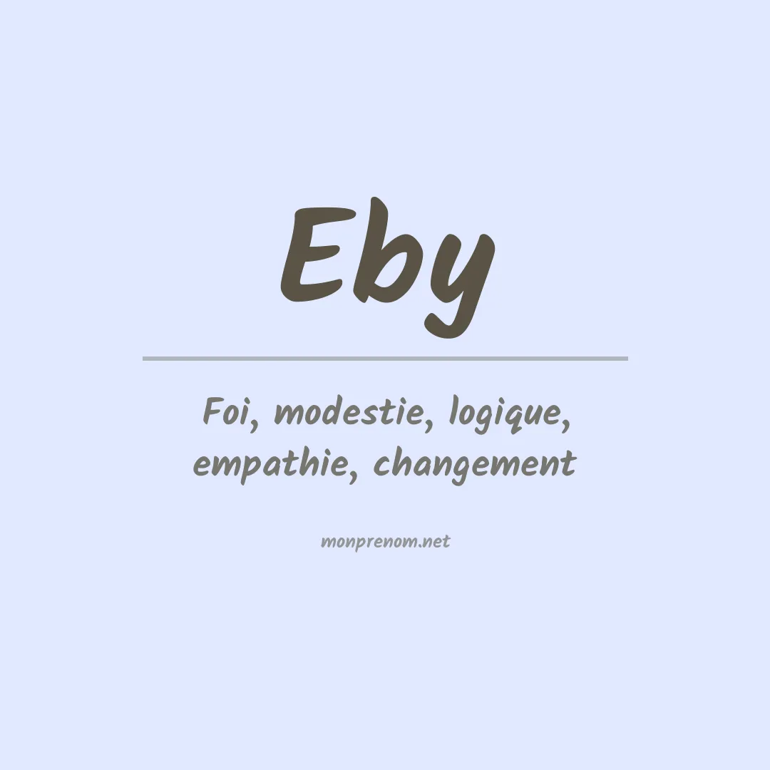 Prénom Eby