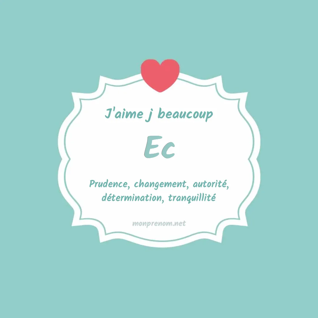 J'aime beaucoup Ec