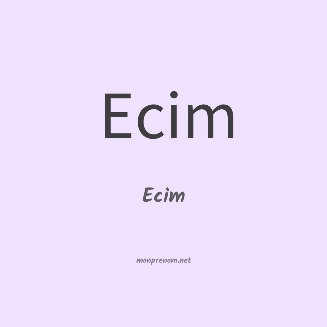 Ecim en chinois