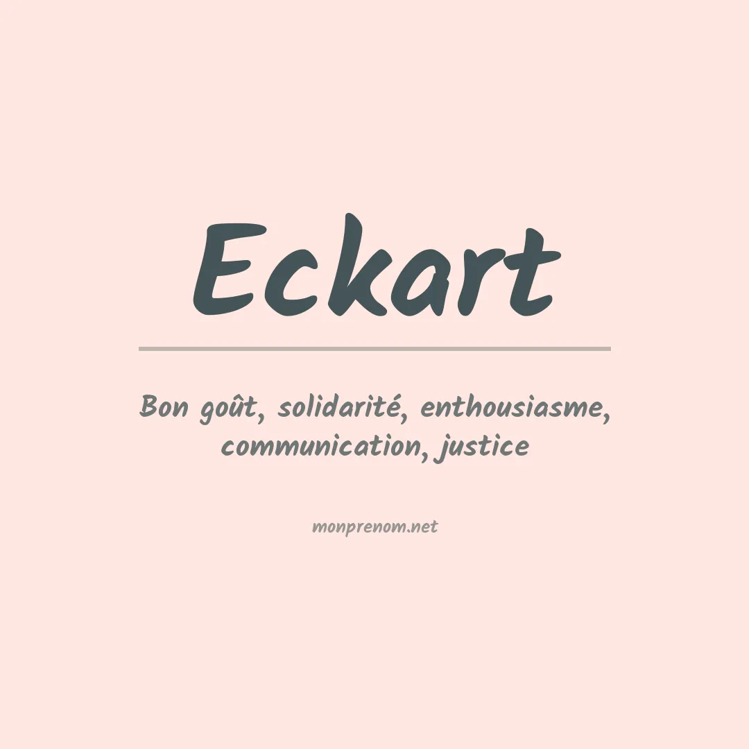 Signification du prénom Eckart