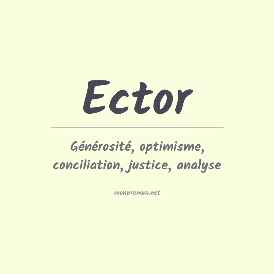 Prénom Ector