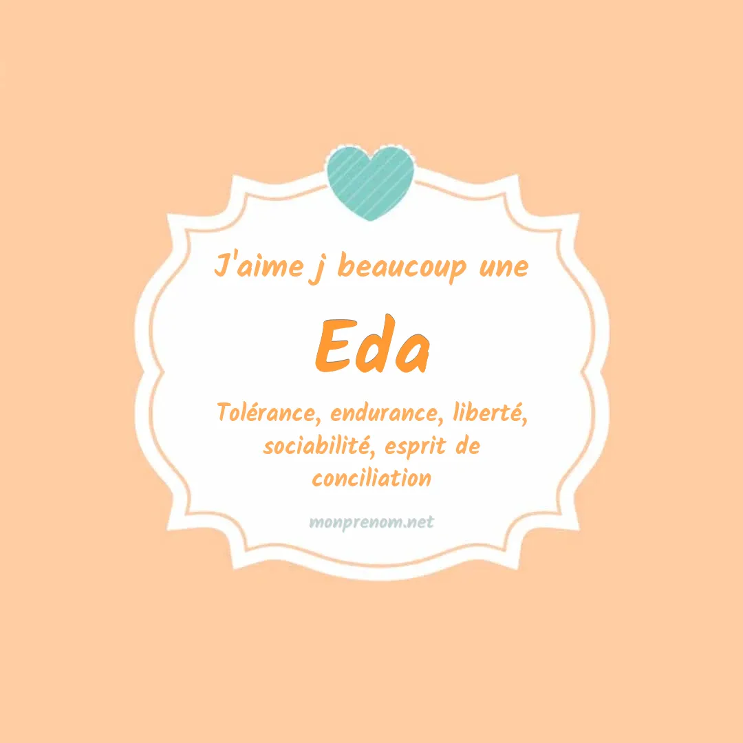 J'aime beaucoup Eda