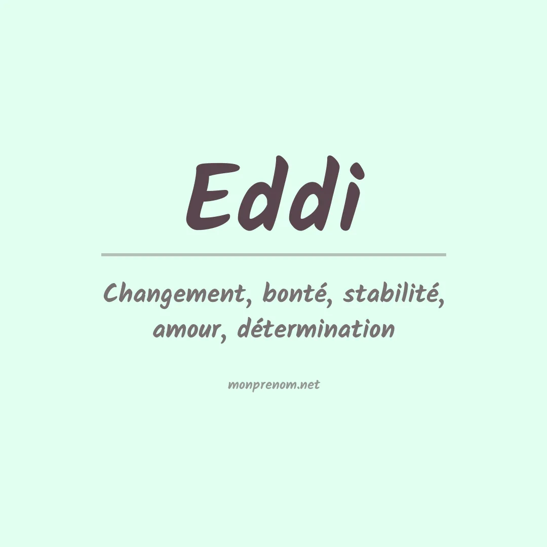 Prénom Eddi