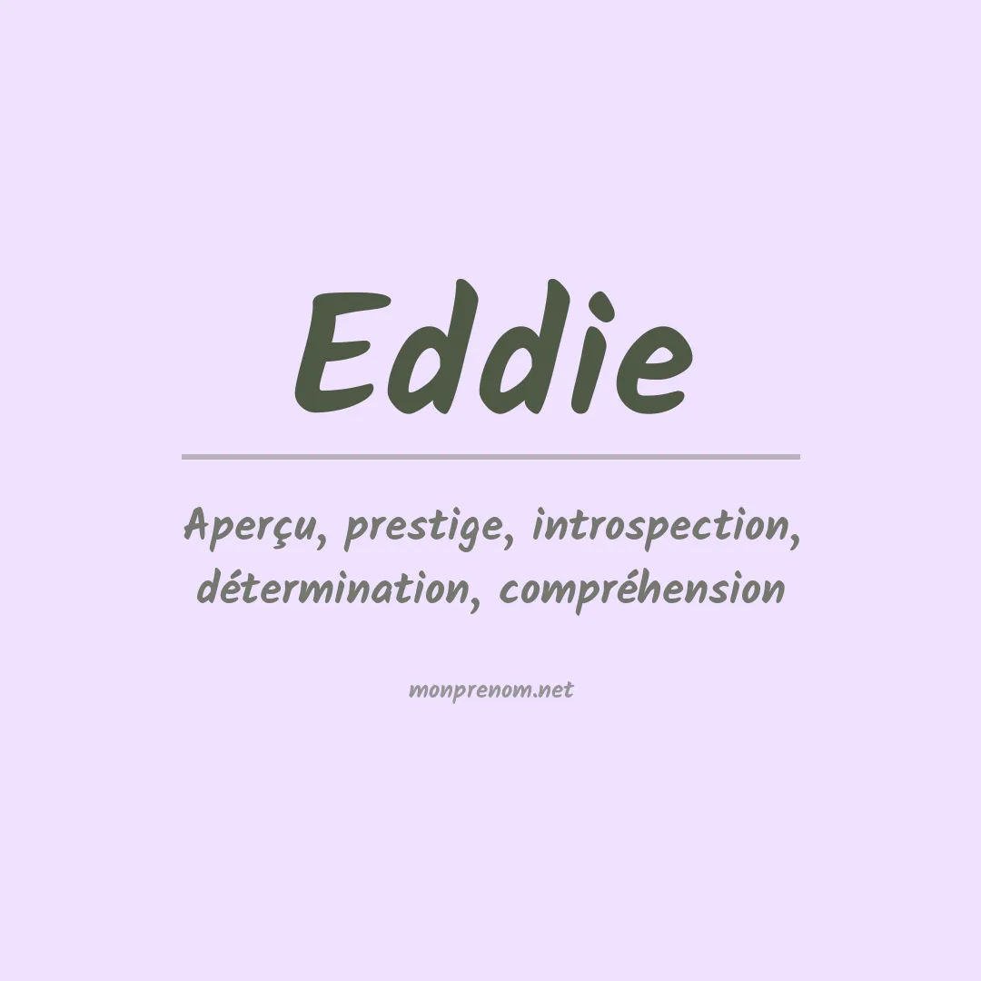 Prénom Eddie