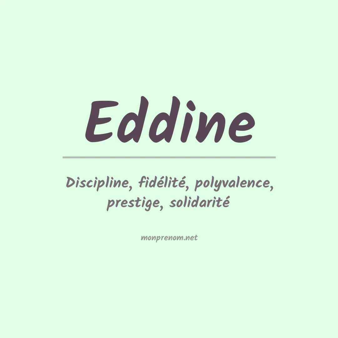 Signification du prénom Eddine