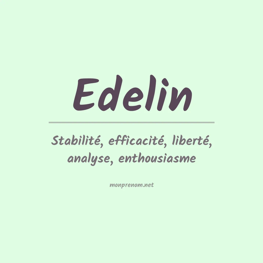 Prénom Edelin