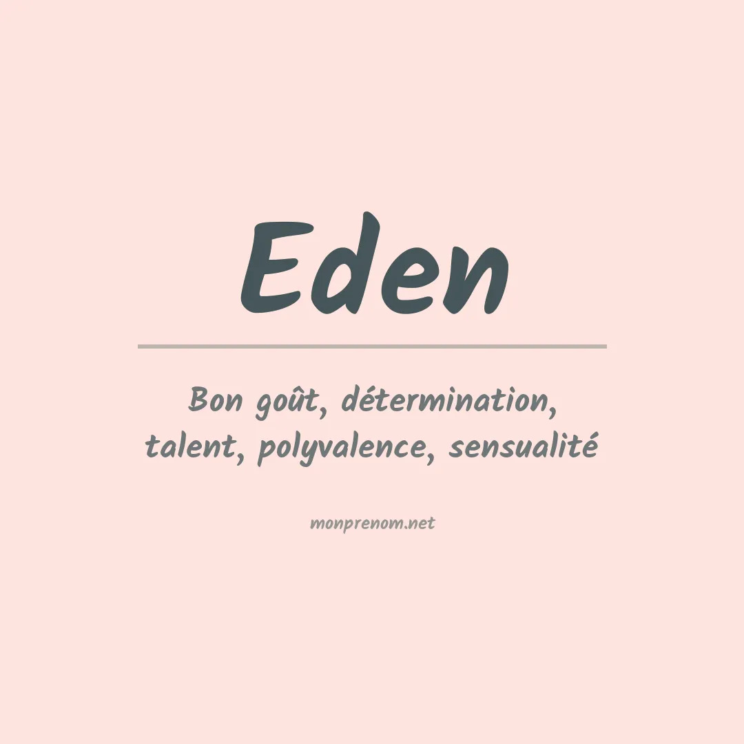 Prénom Eden