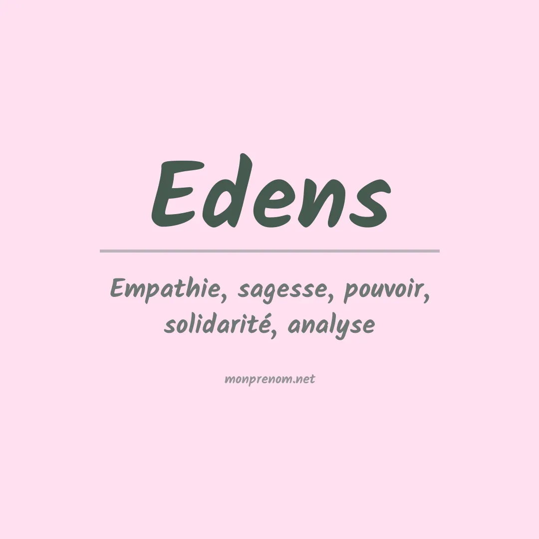 Prénom Edens
