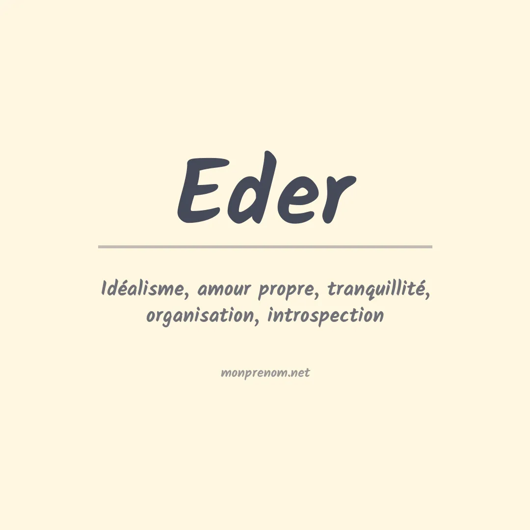Prénom Eder