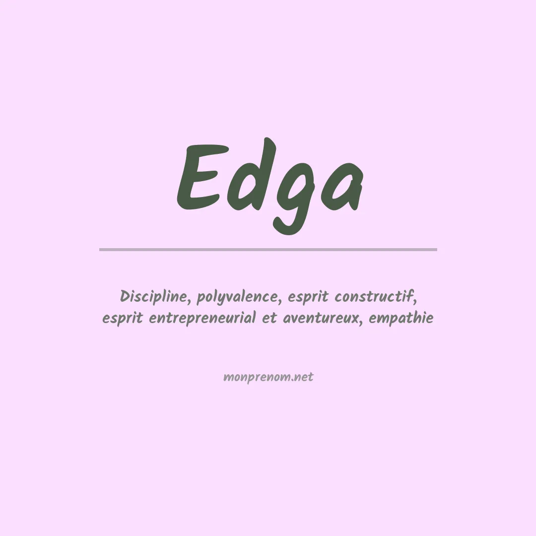 Prénom Edga