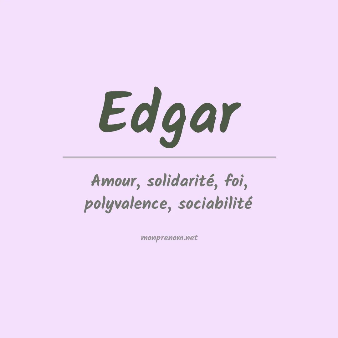 Prénom Edgar