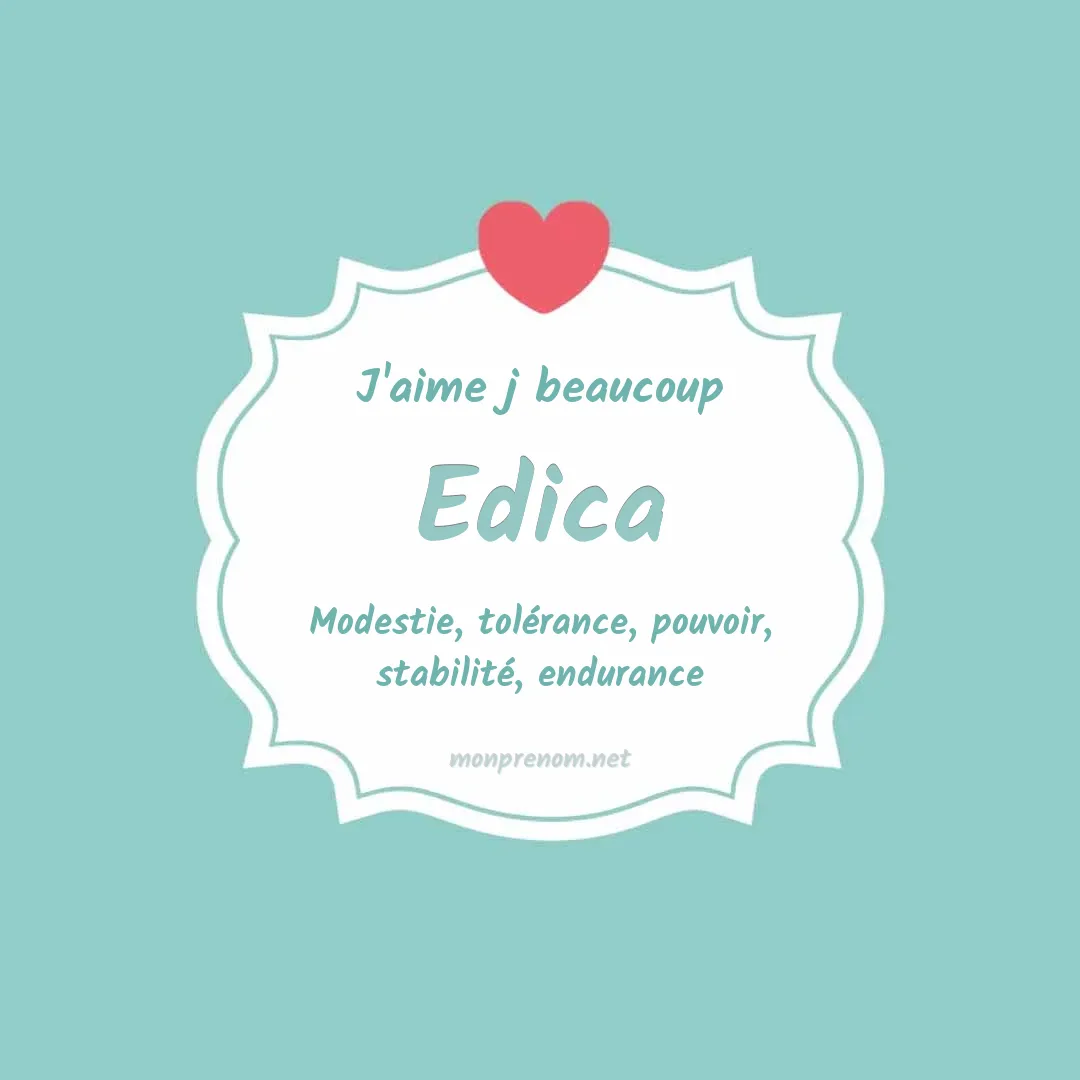J'aime beaucoup Edica
