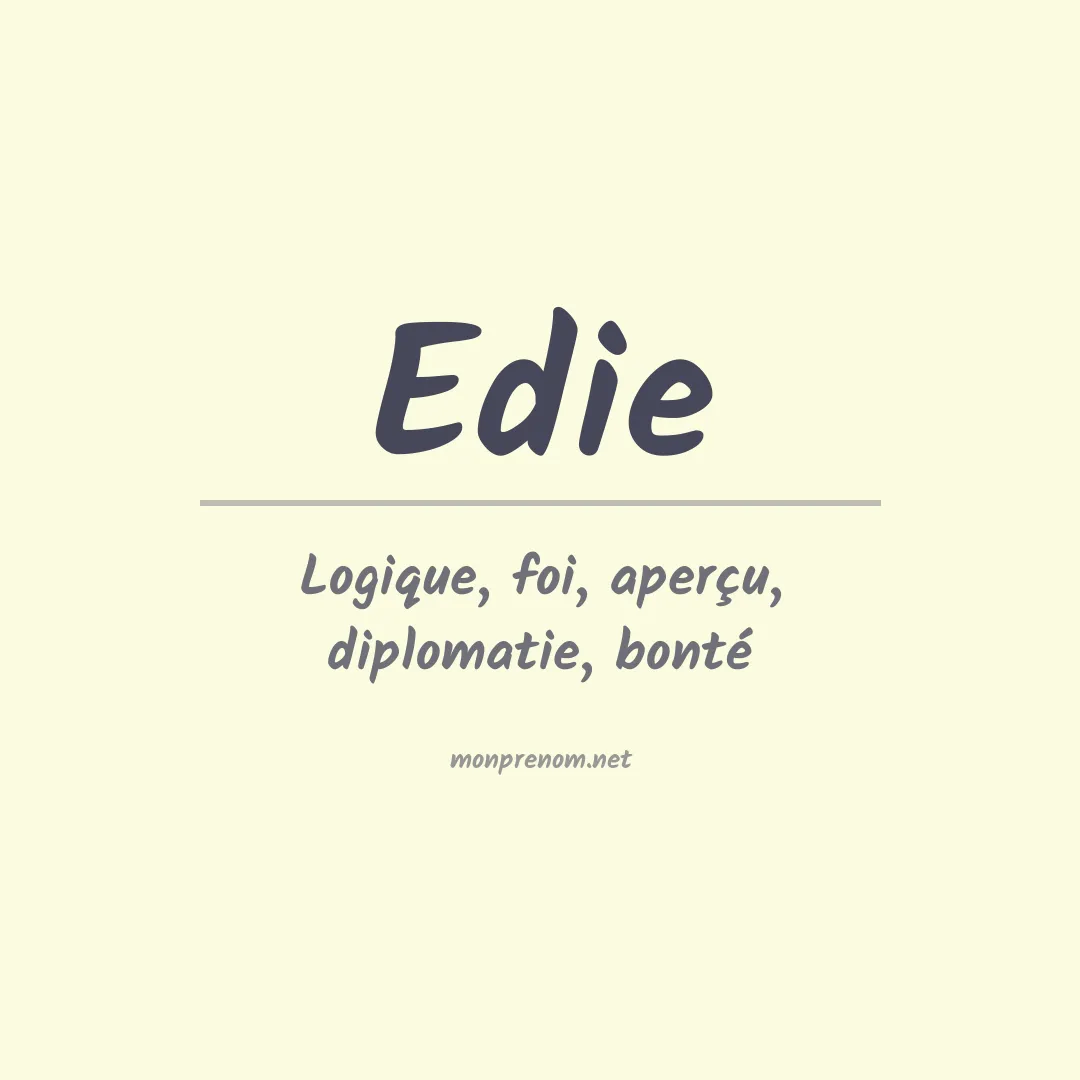 Prénom Edie