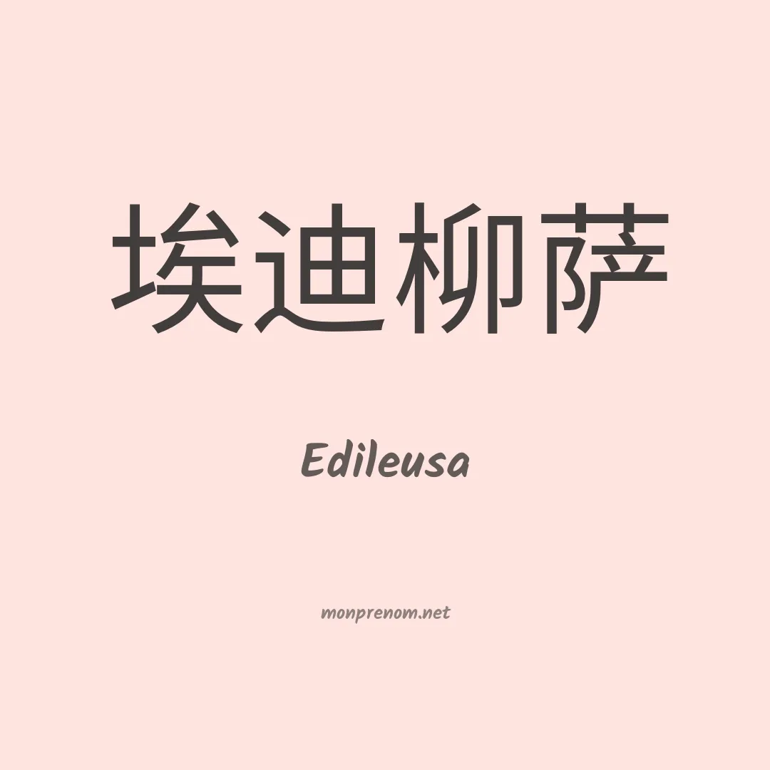 Edileusa en chinois