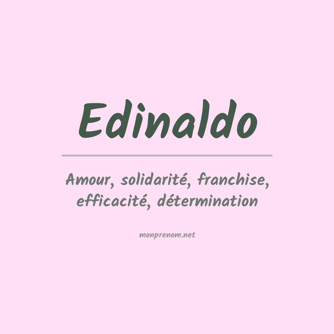 Prénom Edinaldo