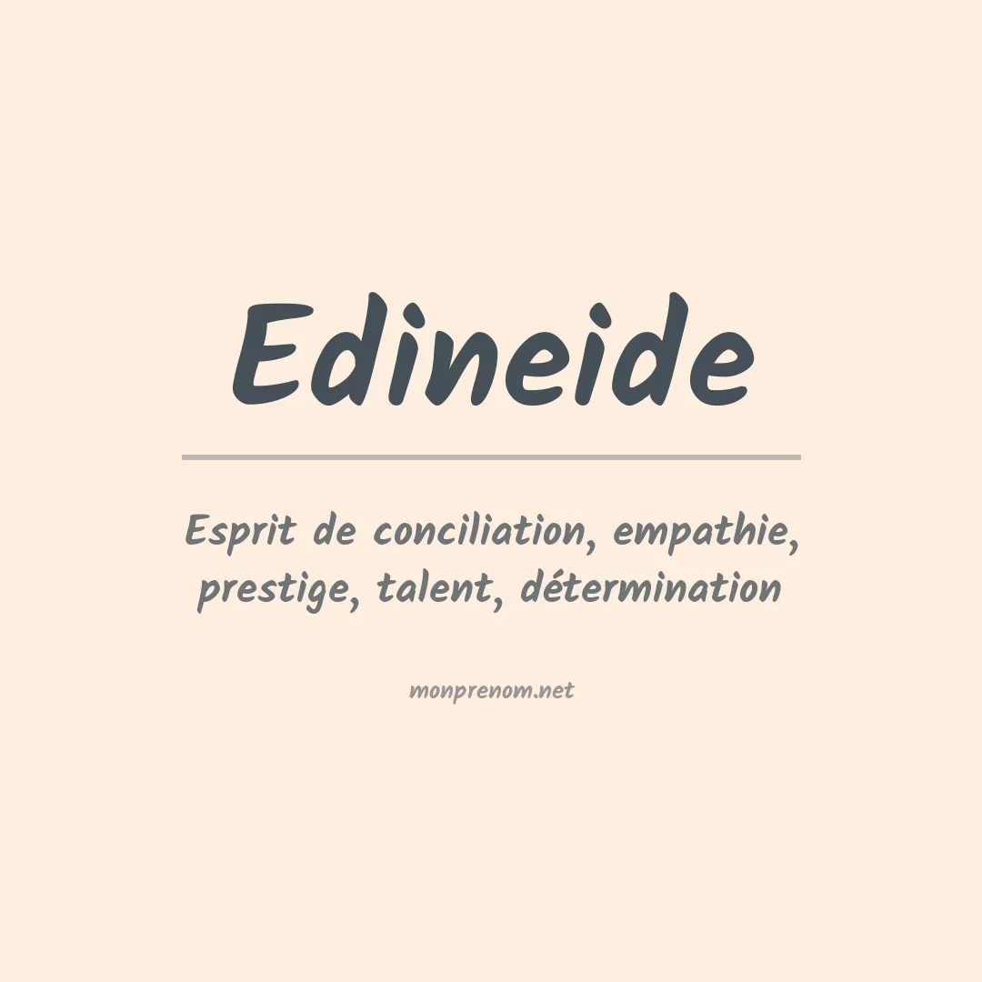 Prénom Edineide